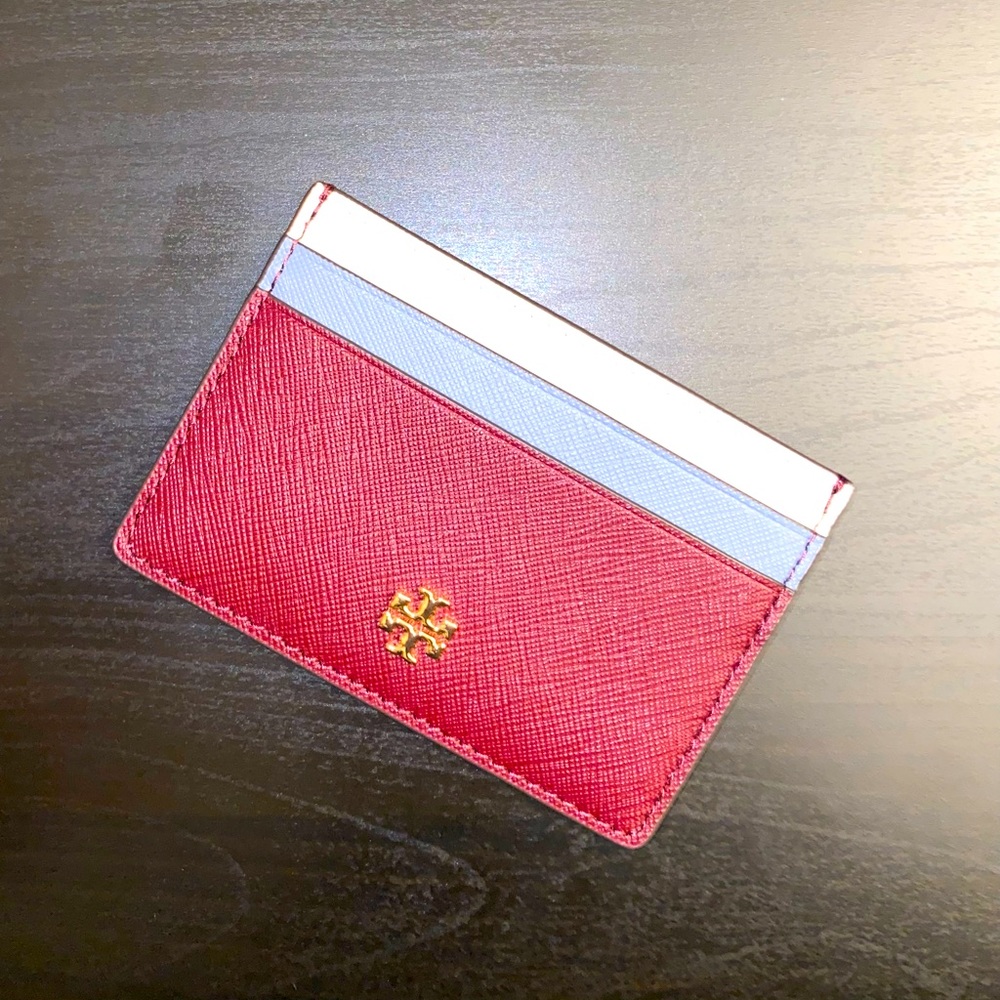 Authentic Tory Burch Emerson Card Case Wallet